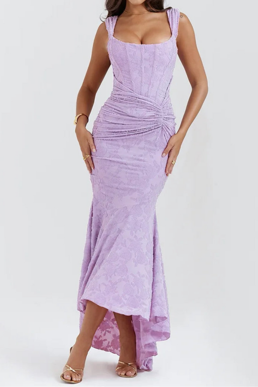 Celeste™ Lace Elegance Midi Dress