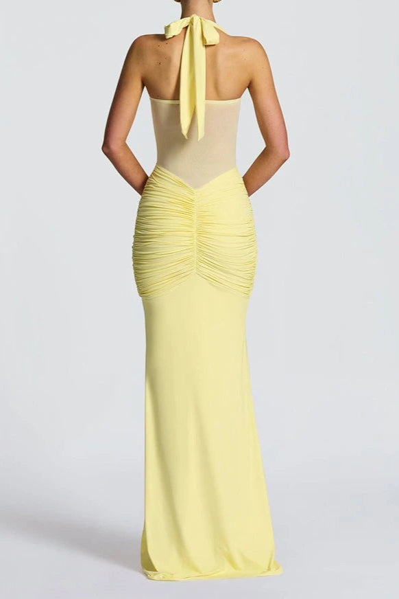 Aurora™ Mesh Detail Maxi Dress