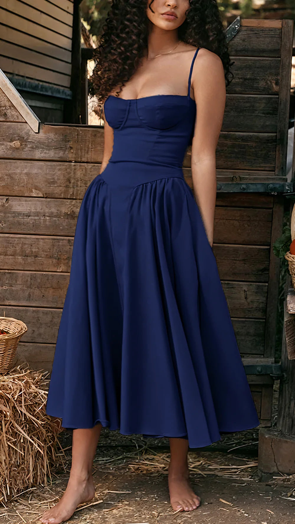 Aurelia™ Corset Midi Dress