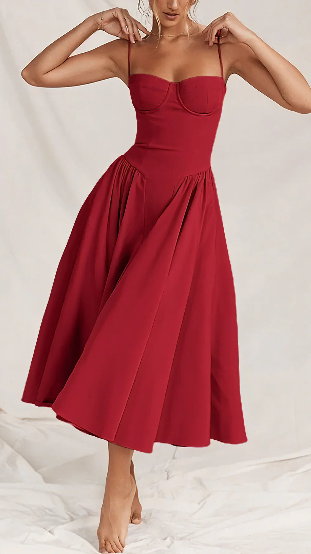 Aurelia™ Corset Midi Dress