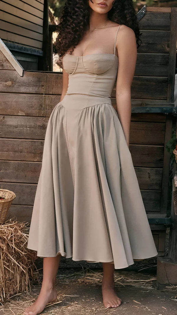 Aurelia™ Corset Midi Dress