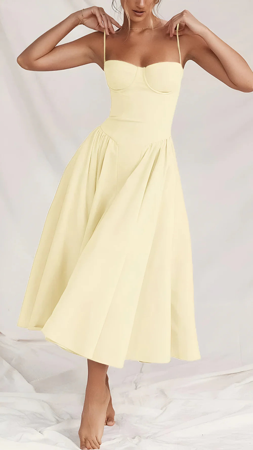 Aurelia™ Corset Midi Dress