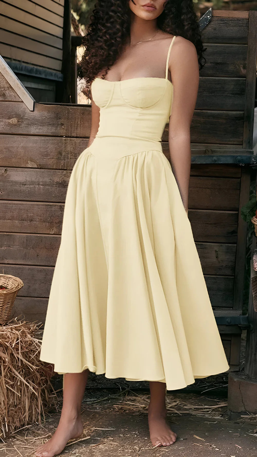 Aurelia™ Corset Midi Dress