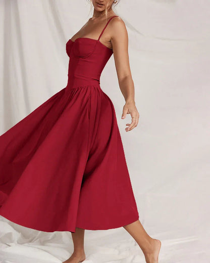 Aurelia™ Corset Midi Dress