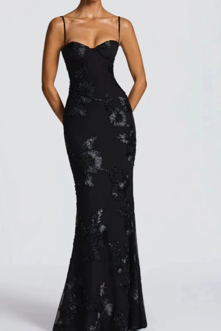 Noir Elegance Maxi Dress™