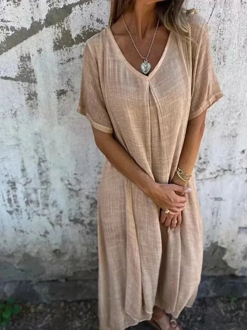 Soleil™ Relaxed Summer Midi Dress
