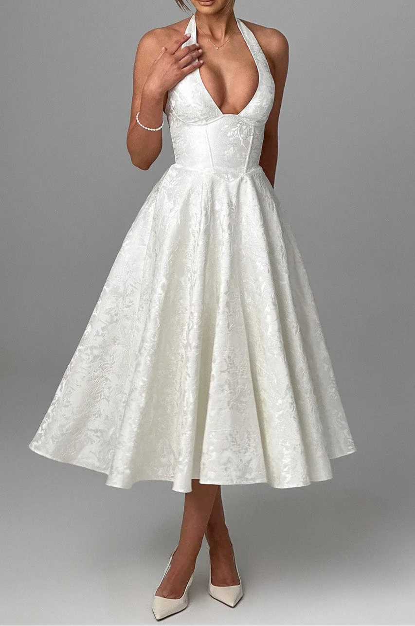 Bella Rosa™ Halter Midi Dress