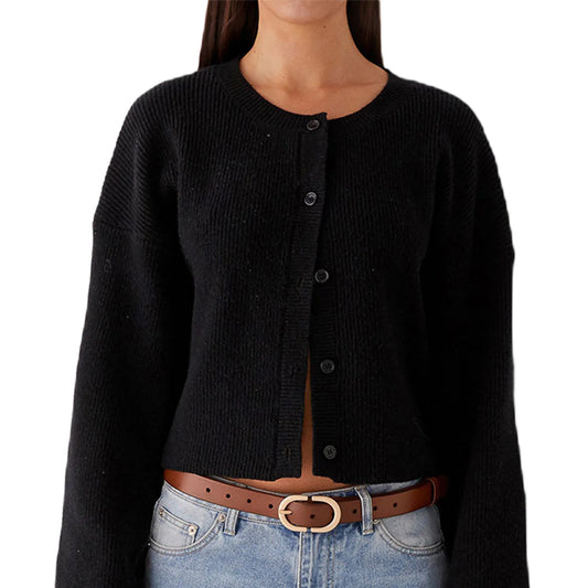 CozyChic™ Knitted Button Cardigan