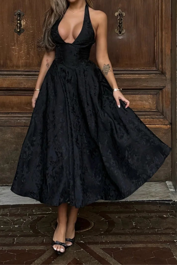Bella Rosa™ Halter Midi Dress