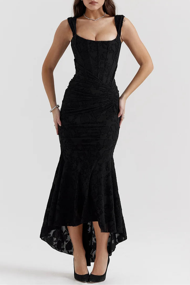 Celeste™ Lace Elegance Midi Dress