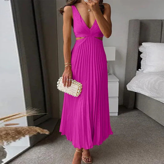 Aurelia™ Elegant Cut-Out Maxi Dress