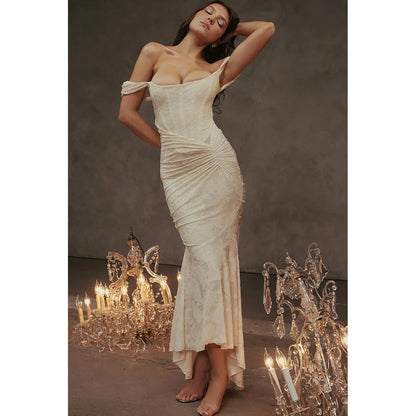 Celeste™ Lace Elegance Midi Dress