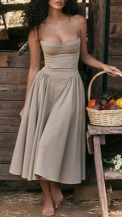 Aurelia™ Corset Midi Dress